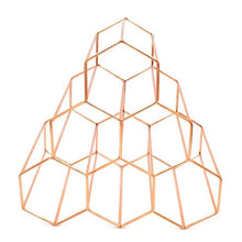 Load image into Gallery viewer, HONEYCOMB GOLD WINE RACK