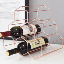Load image into Gallery viewer, HONEYCOMB GOLD WINE RACK