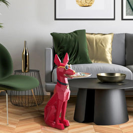 DASHING DOBERMAN DOG SERVER-BIG SIZE