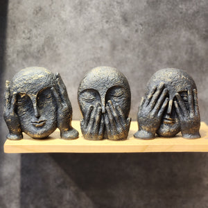 EXPRESSION SET OF 3 FACES - NEW