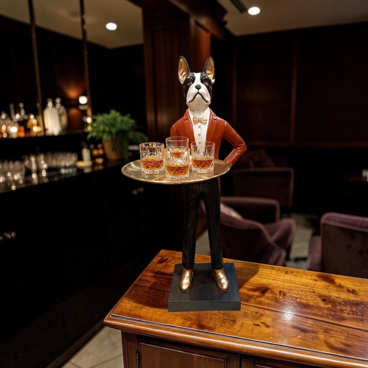 CHARISMATIC BULLDOG BUTLER ACCENT-BIG SIZE