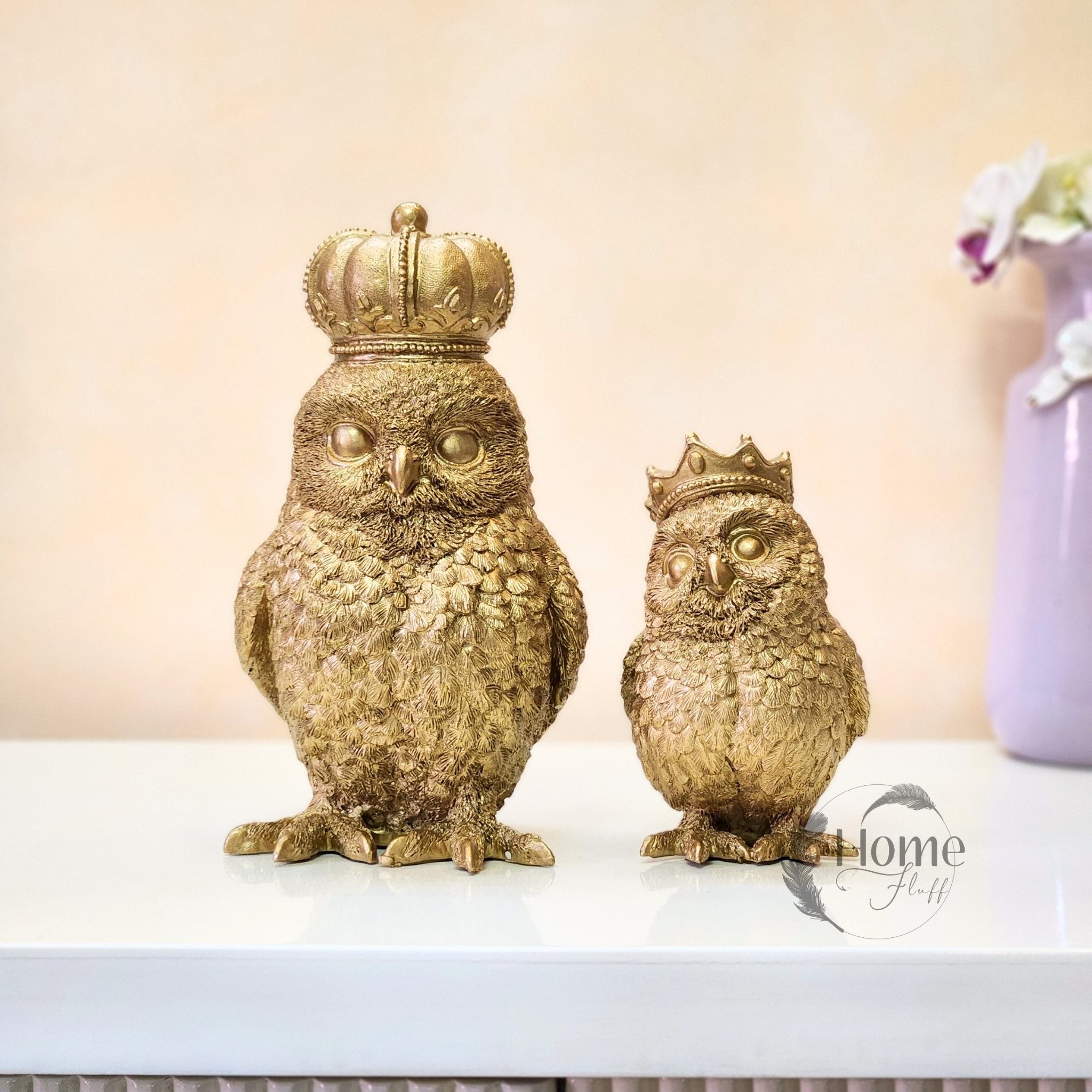 KING & QUEEN OWLS SET
