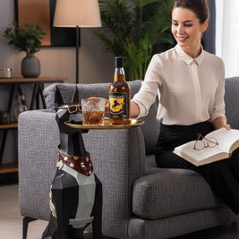 DOBERMAN BUTLER DOG ACCENT TABLE-BIG SIZE