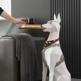 DOBERMAN BUTLER DOG ACCENT TABLE-BIG SIZE