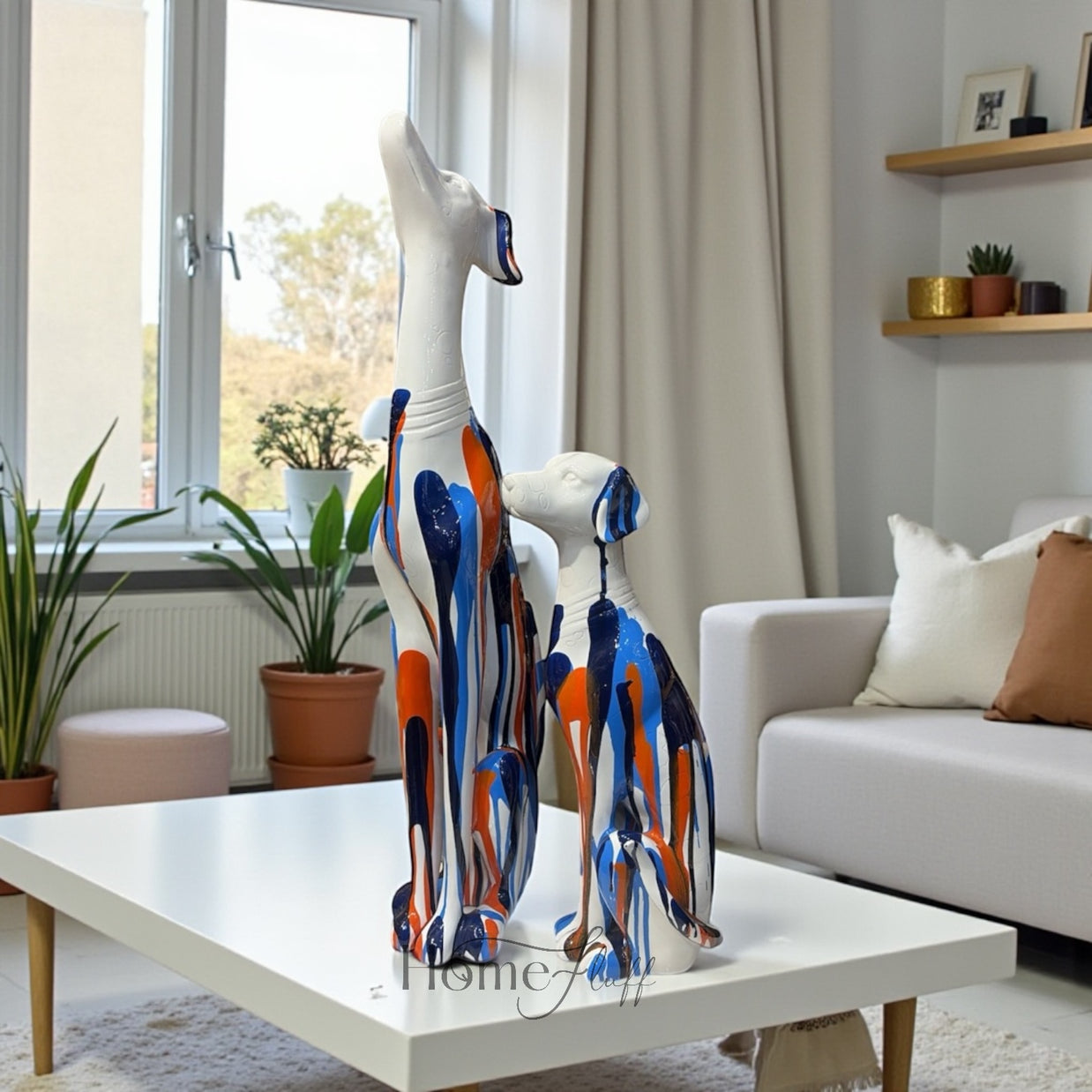 DALMATIAN DOGS SCULPTURES SET