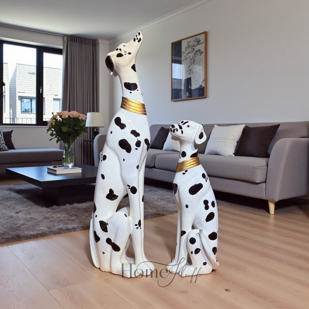DALMATIAN DOGS SCULPTURES SET