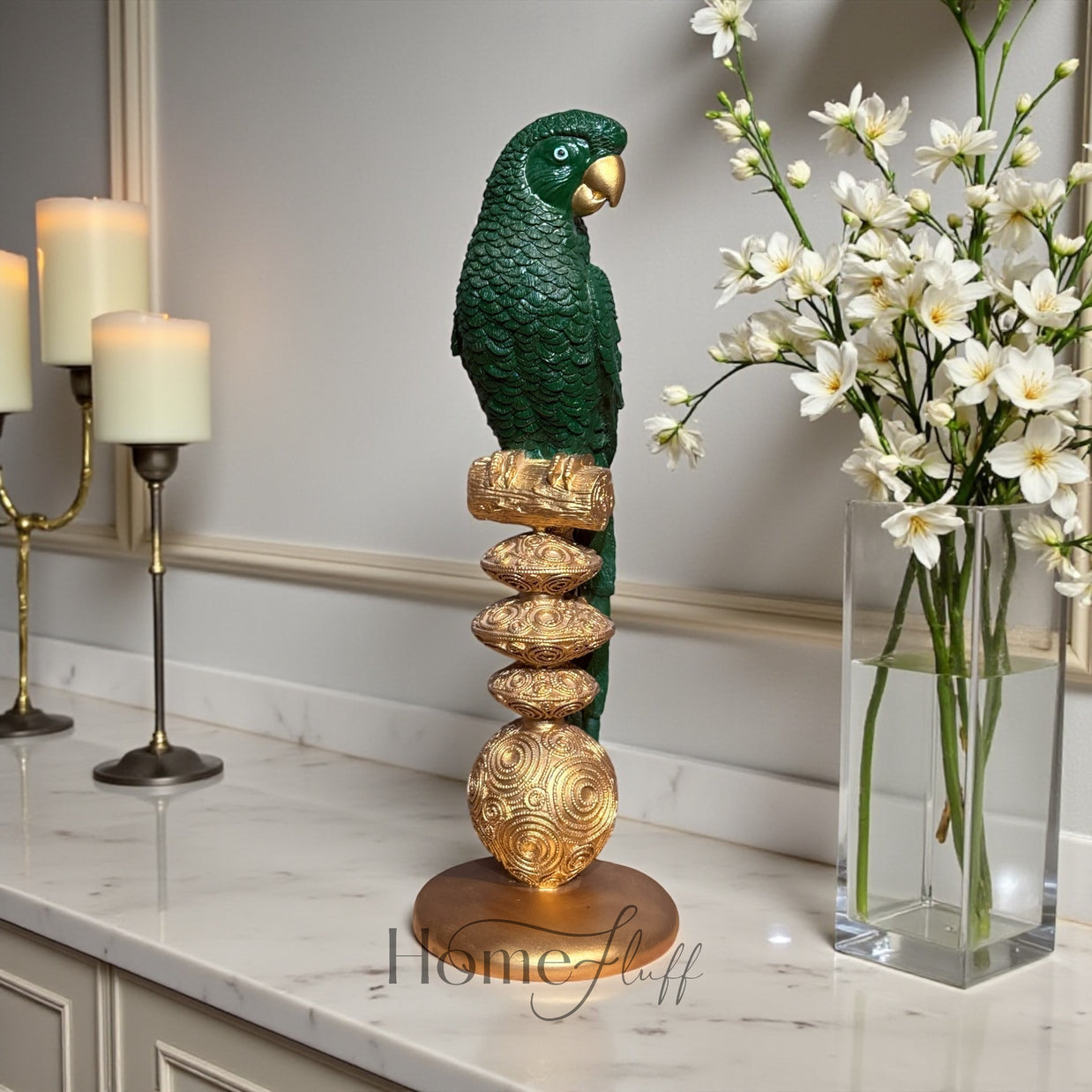 TROPICAL PARROT SCULPTURE