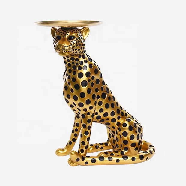 REGAL CHEETAH ACCENT TABLE-BIG SIZE