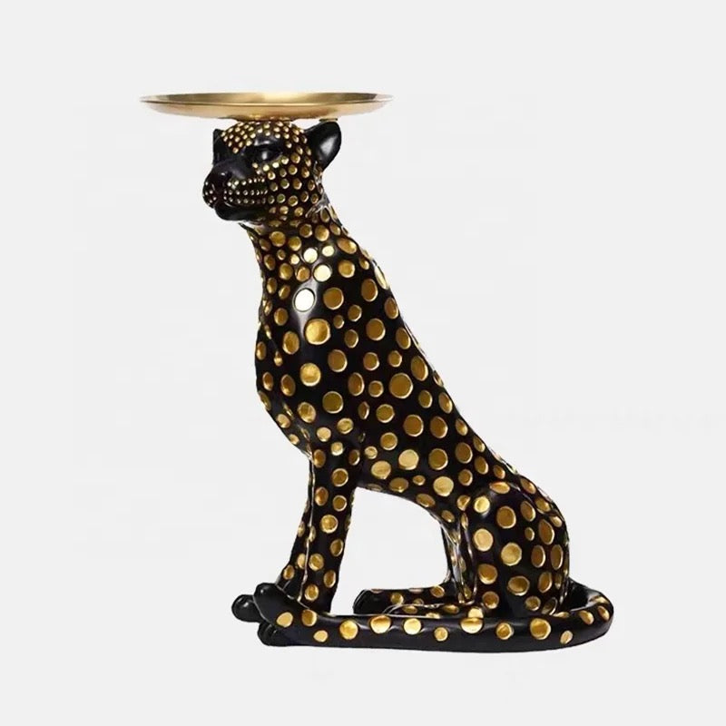 REGAL CHEETAH ACCENT TABLE-BIG SIZE