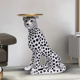 REGAL CHEETAH ACCENT TABLE-BIG SIZE