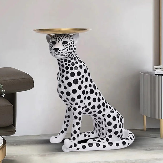 REGAL CHEETAH ACCENT TABLE-BIG SIZE