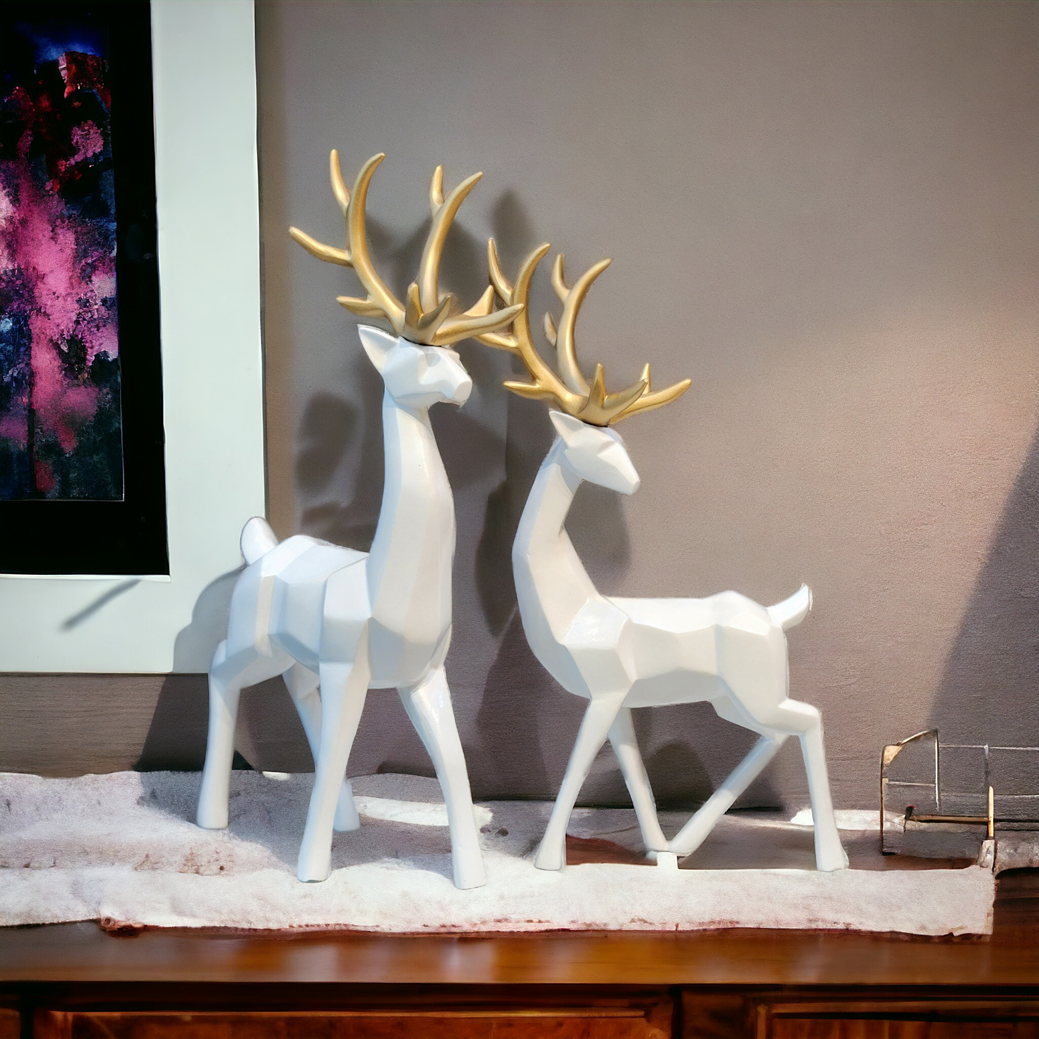 OPULENT REINDEER PAIR