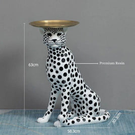 REGAL CHEETAH ACCENT TABLE-BIG SIZE