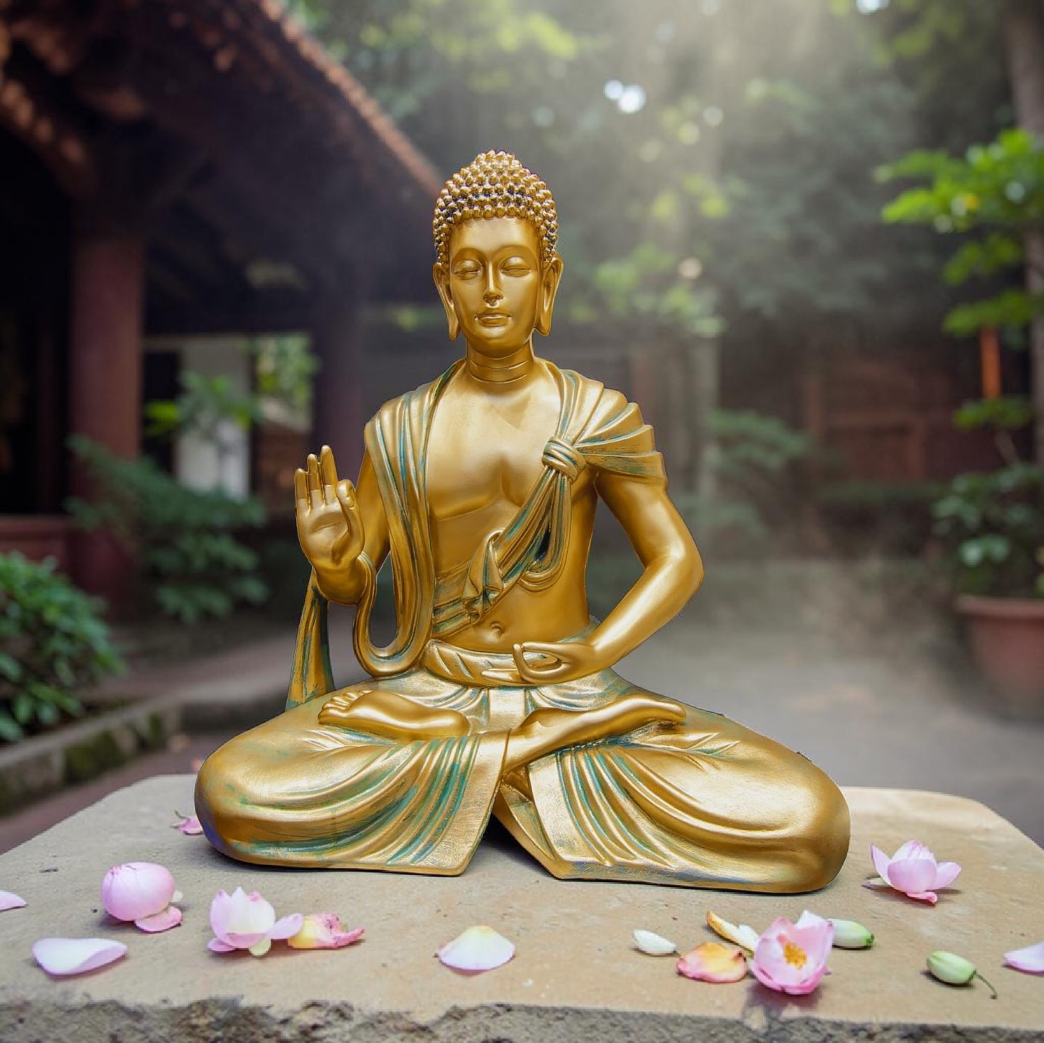 SERENE BUDDHA SCULPTURE