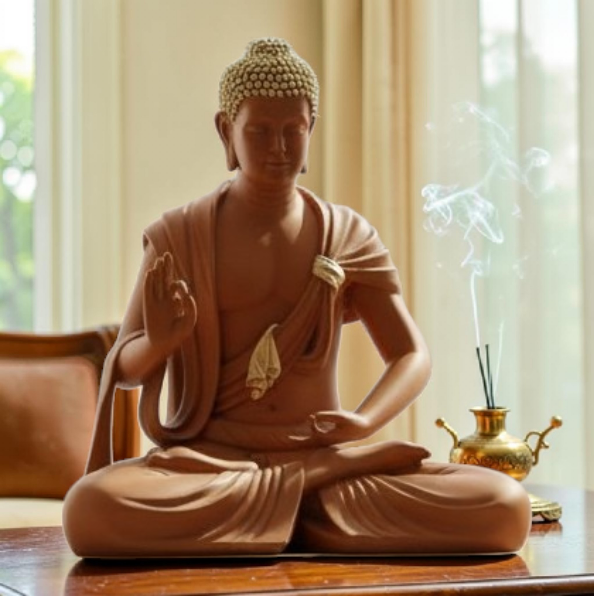 SERENE BUDDHA SCULPTURE