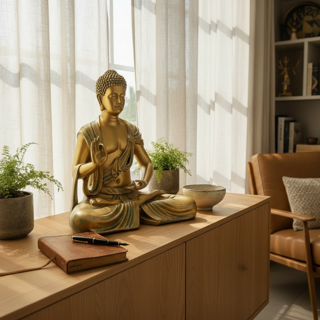 SERENE BUDDHA SCULPTURE