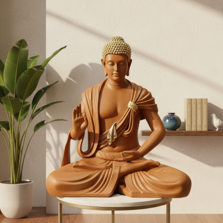 SERENE BUDDHA SCULPTURE