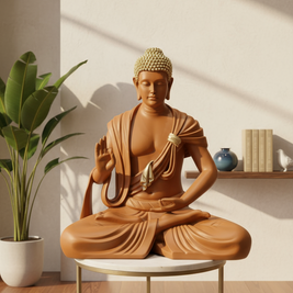 SERENE BUDDHA SCULPTURE